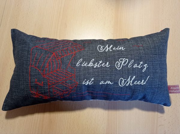 Kleines Kissen mit Spruch