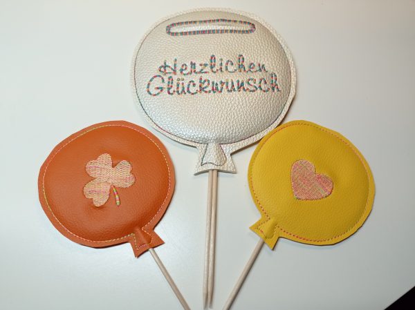 Ballons aus Kunstleder