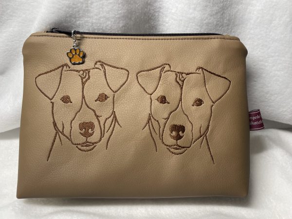 Kosmetiktasche aus Kunstleder
